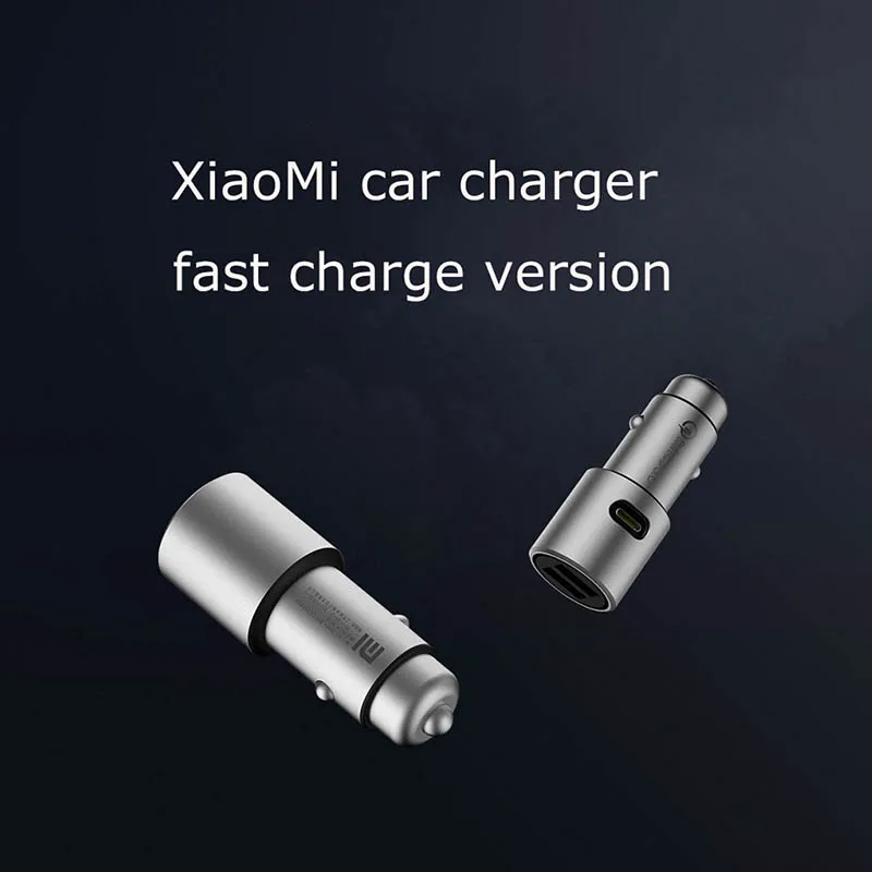 100% оригинальное автомобильное зарядное устройство Xiaomi mijia QC3.0 универсальное/Qualcomm