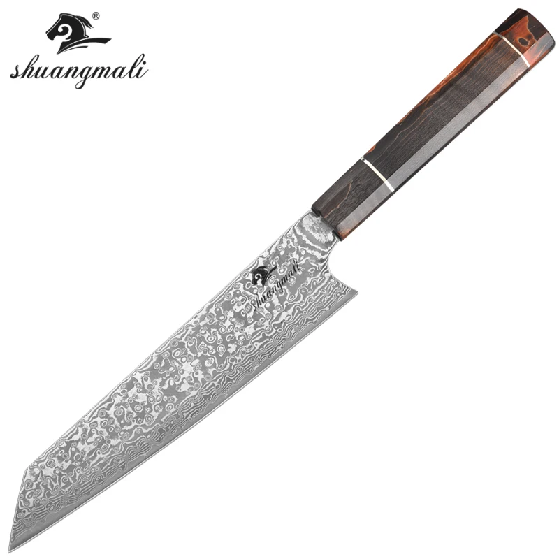 Поварской нож Gyuto из дамасской стали кухонный резак 8 дюймов 67 слоев прочная