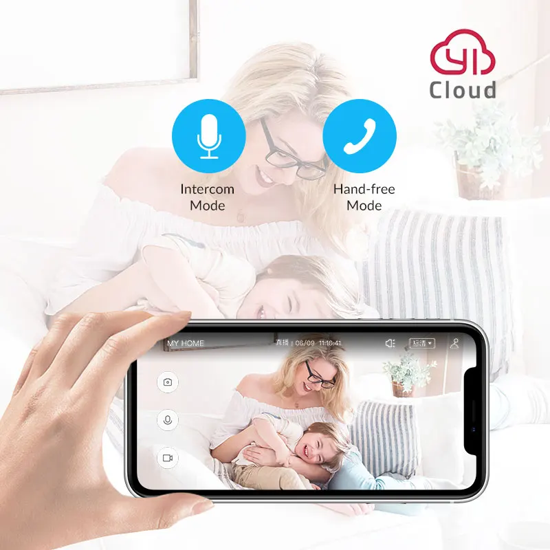 1080P скорость беспроводной Крытый Смарт купольная камера безопасности IP с