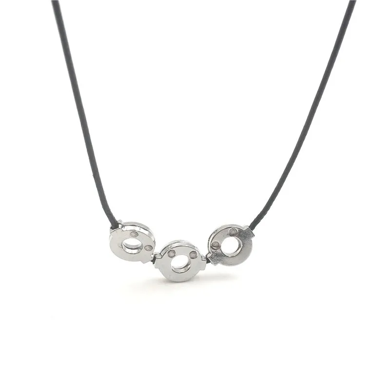 Аниме Итачи Учиха Косплей титановая сталь 3 петли ожерелье Модные женские