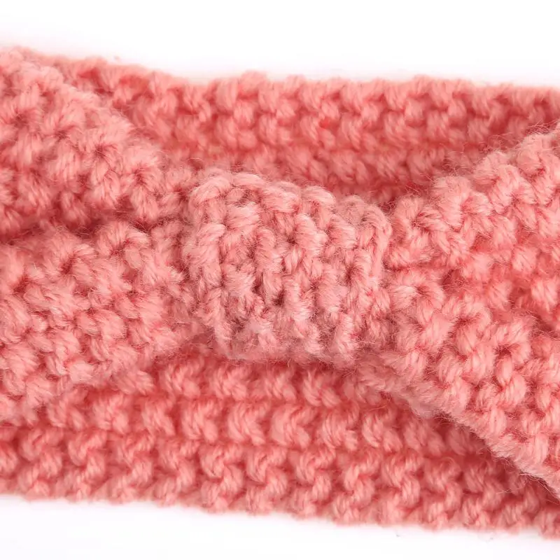 

1Pc Baby Knit Crochet Bow Headband Princess Hair Bands Winter Warm Kid Infant Headwear Children Hair Accessories Girls Headdress