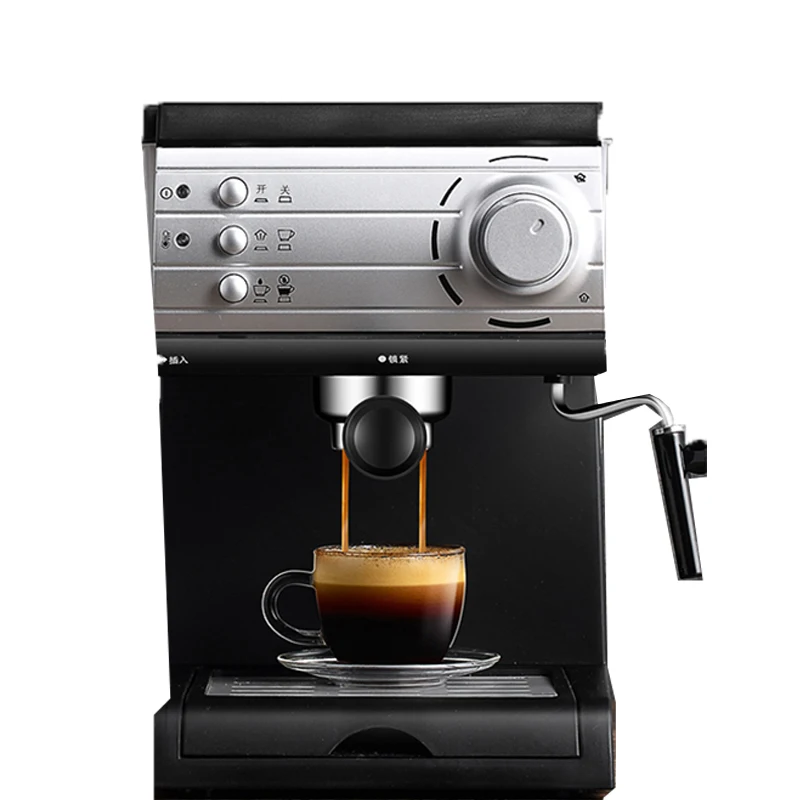 

DL-KF6001 Coffee Machine Household Small Ltaly Semi-automatic Steam Type Milk Foam 850W Cappuccino Coffee Machine