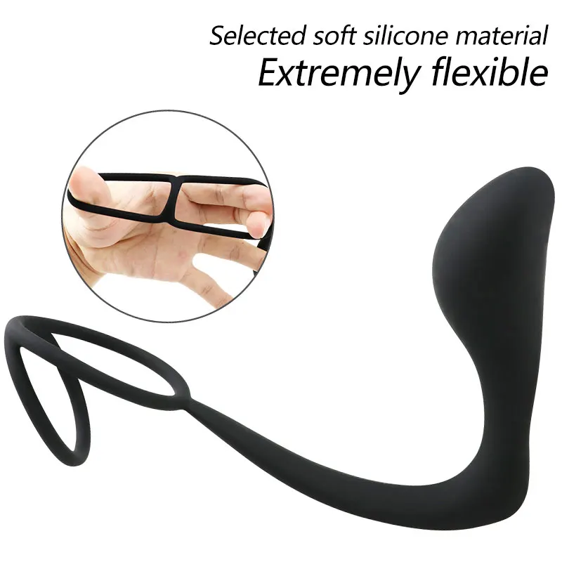 DOPAMONKEY Prostate massage silicone Anal Plug Dildo10 speeds Vibrator Butt Delay Ejaculation Ring Sex Toys For Men Gays | Красота и