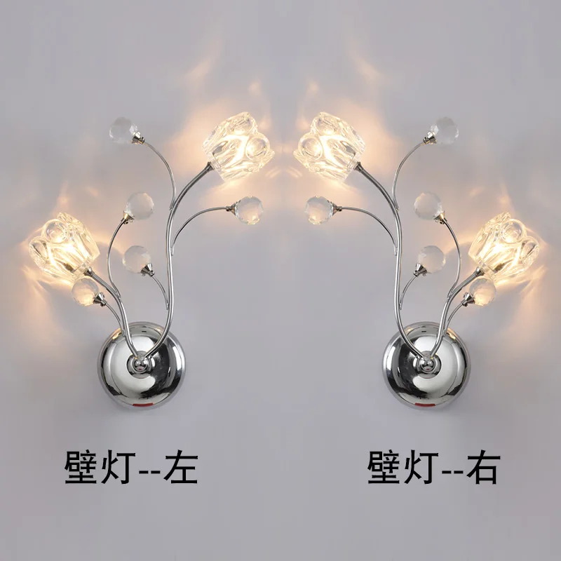 2 pcs Pathway led wall light life sconce crystal fixtures G4 Led lamparas Wall Mounted Crystal lamp Glass mirror | Лампы и освещение