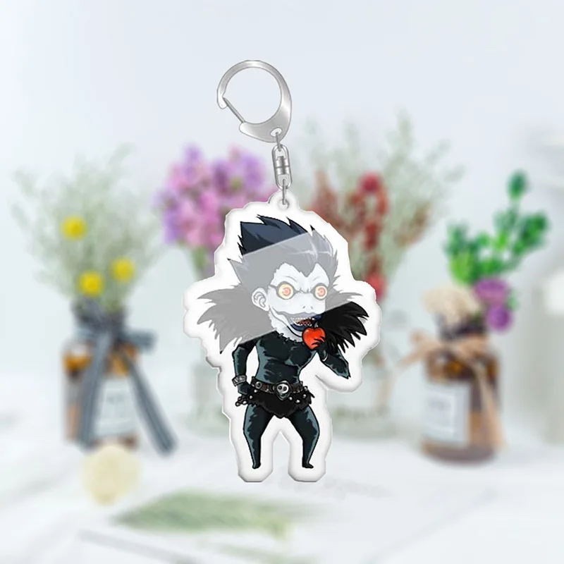 Брелок для ключей с аниме Death Note милый двухсторонний брелок кулоном в виде рюка L