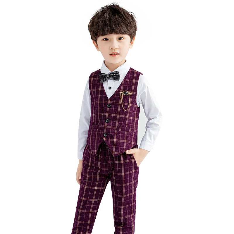 Сетчатая лошадь 3 (жилет + брюки одежда) для фортепианного представления свадьбы