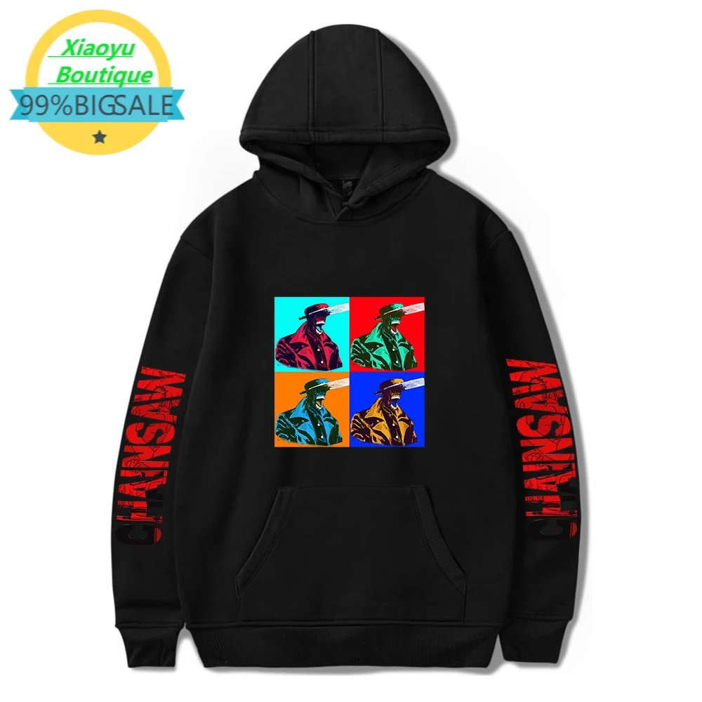 

Толстовки с принтом аниме бензопила мужские женские/мужские толстовки с капюшоном в стиле хип-хоп модная повседневная Уличная одежда