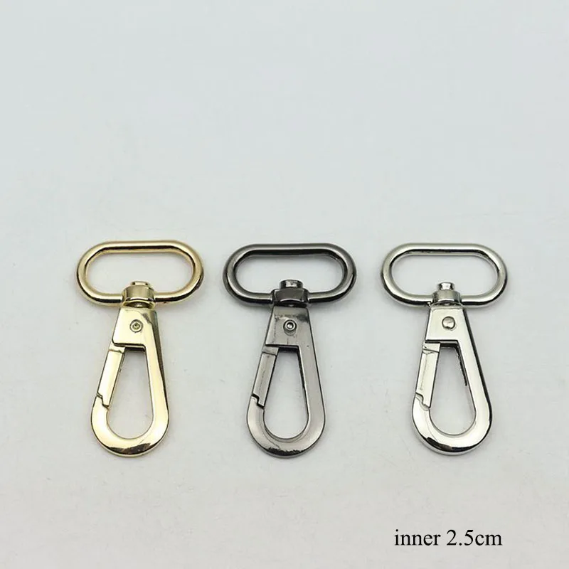

30Pcs 25mm Swivel Dog Buckle Handbag hardware Metal Clasp For bag Trigger Snap Hook Buckle Luggage DIY Accessories