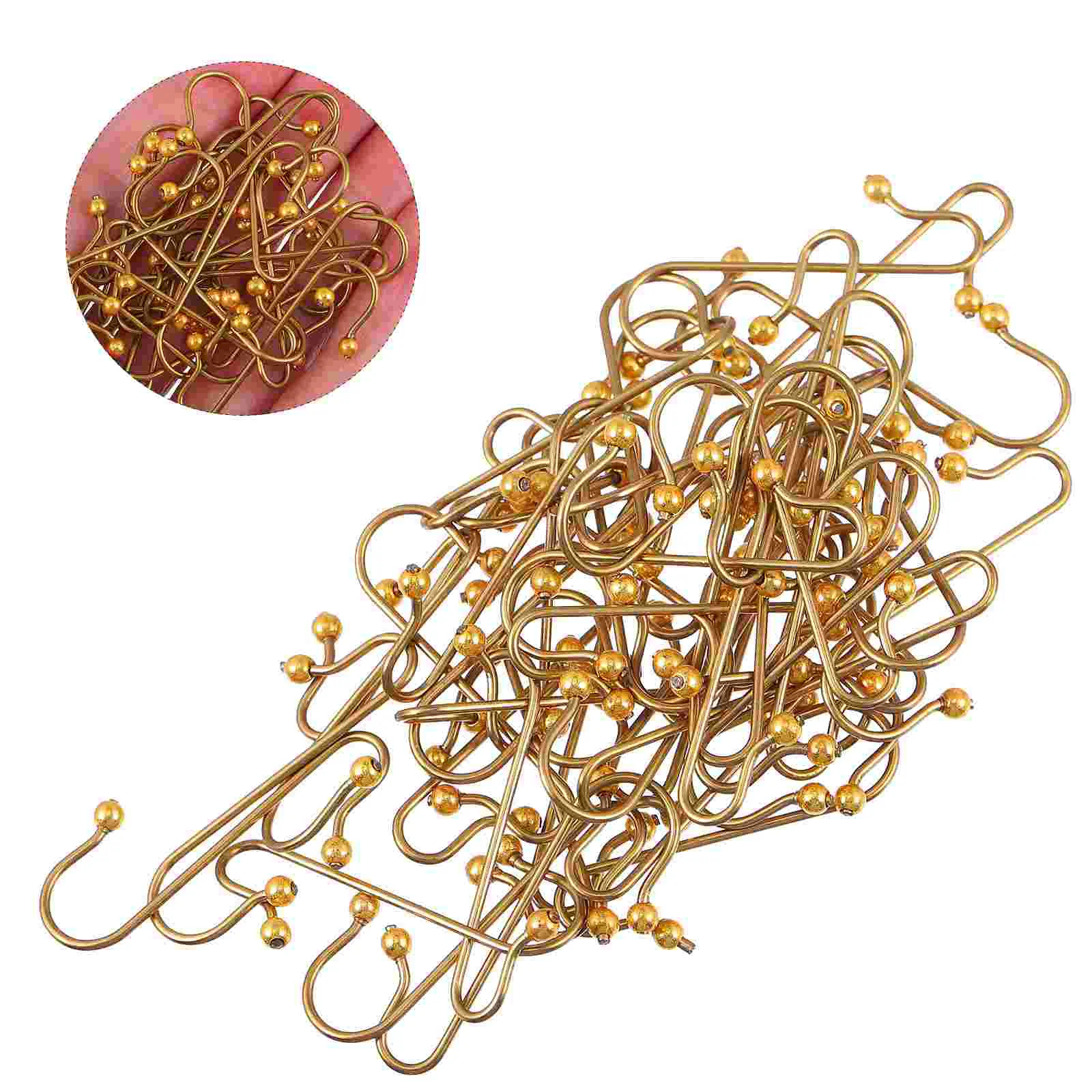 

50Pcs Christmas Tree Hanging Hooks Decorative Hook Xmas Decoration Accessories