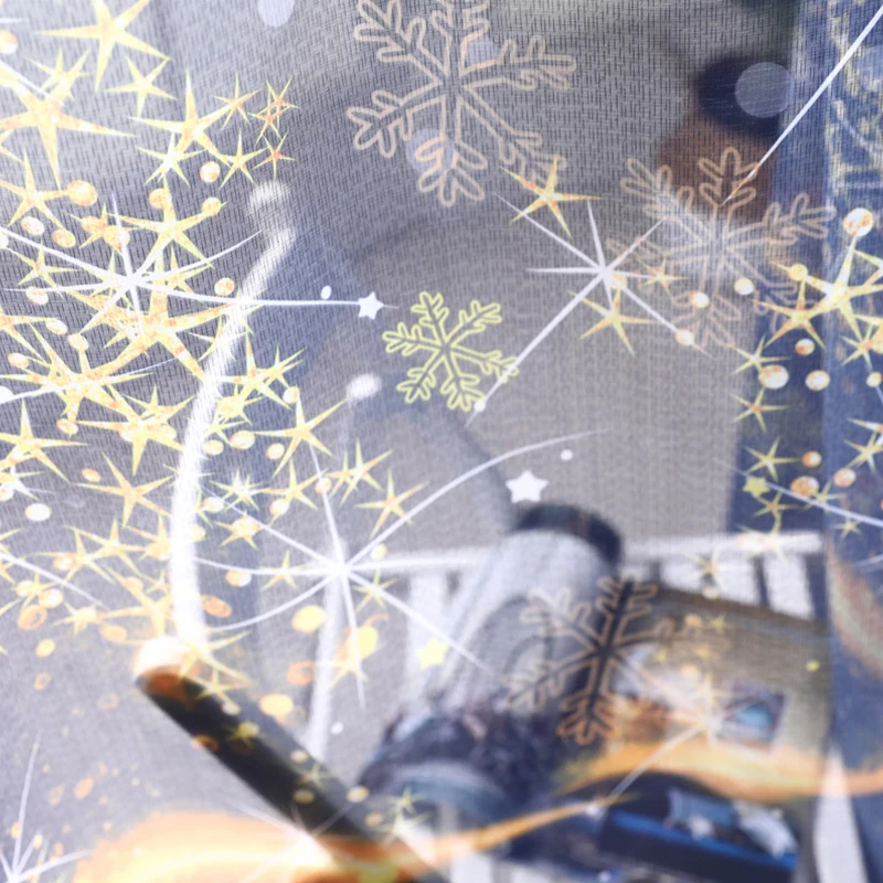 Занавески на окна для гостиной занавески Звездные огни принт тюль Фотошторы