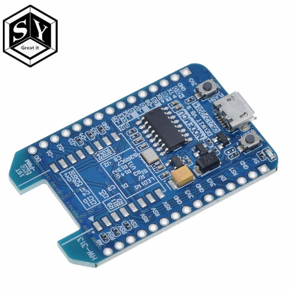 Плата для разработки Интернета Wi Fi ESP8266 ESP12E ESP12F модель CH340G голубой цвет Φ адаптер