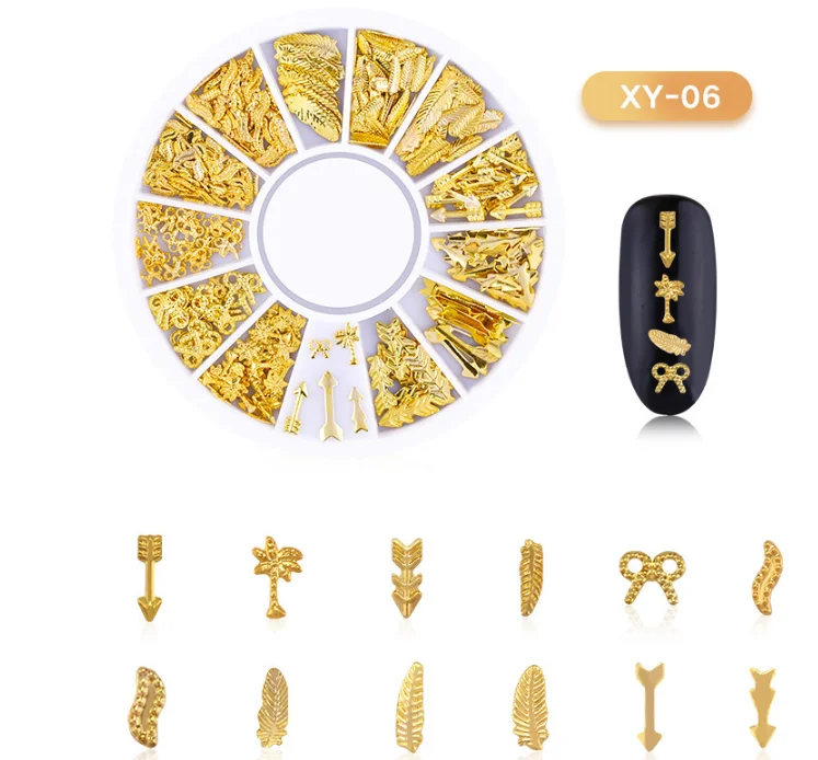 Заклепки Блестящие для ногтей металлические украшения/звездное небо шпильки