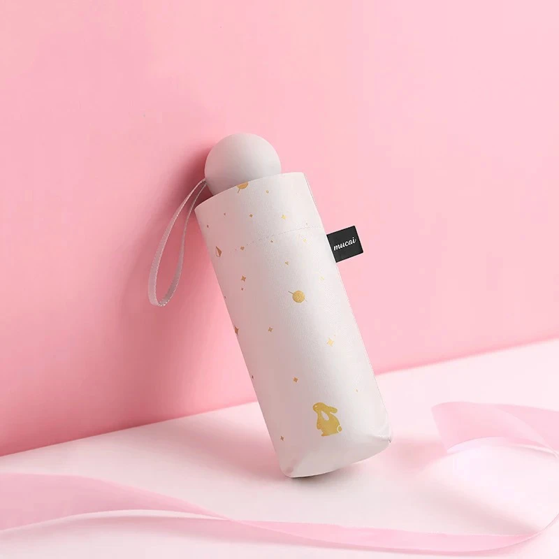 Складной мини-зонт с защитой от УФ-лучей компактный складной зонт солнца дождя