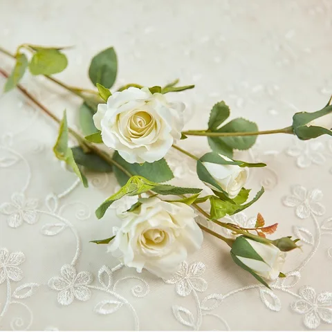 YO CHO искусственные шелковые розы, цветы высокого качества, искусственные цветы, длинная ветка, 5 цветов, свадебные цветы, День Святого Валентина, украшение для дома