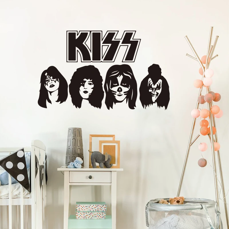 

Kiss Band HEADS ACE PETER PAUL GENE Car Truck Music Window Wall Sticker Decal Vinyl Decor