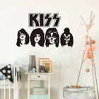 Kiss Band HEADS ACE PETER PAUL GENE Car Truck, музыкальная наклейка на окно, наклейка на стену, виниловый Декор