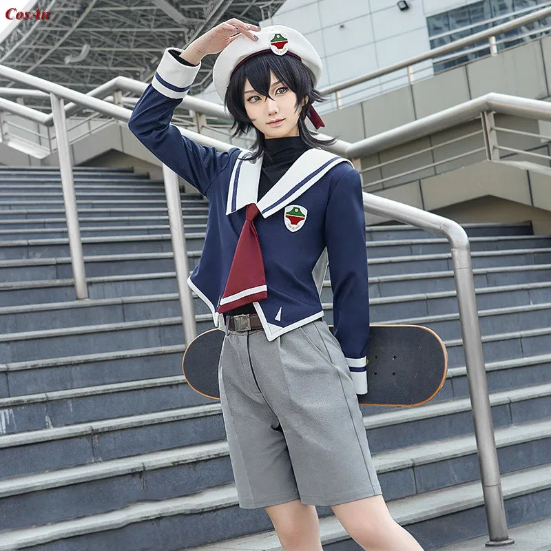 

New Product Anime SK8 The Infinity MIYA Cosplay Costume School Uniform Sailor Suit Unisex Activity Party Role Play Clothing S-XL