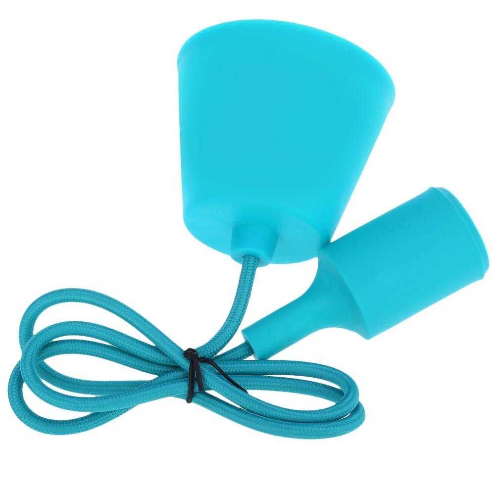 Силиконовый подвесной светильник 1 м патрон для лампы E27 крепление потолочного