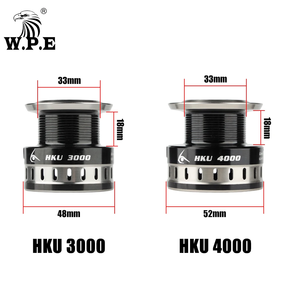 Рыболовная катушка W.P.E HKU 3000/4000 спиннинговая 5 + 1 BBs высокоскоростное передаточное