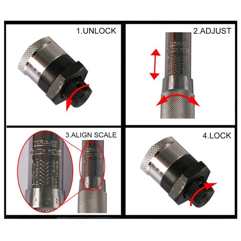 

Torque Wrench Bike 1/4 Square Drive 5-25Nm Two Way Precise Ratchet Wrench Repair Wrench Hand Wrench Tools