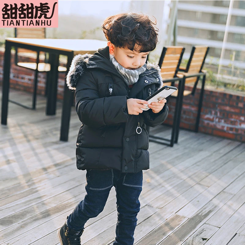 Куртка для маленьких мальчиков и девочек сезон осень зима пальто детей теплая