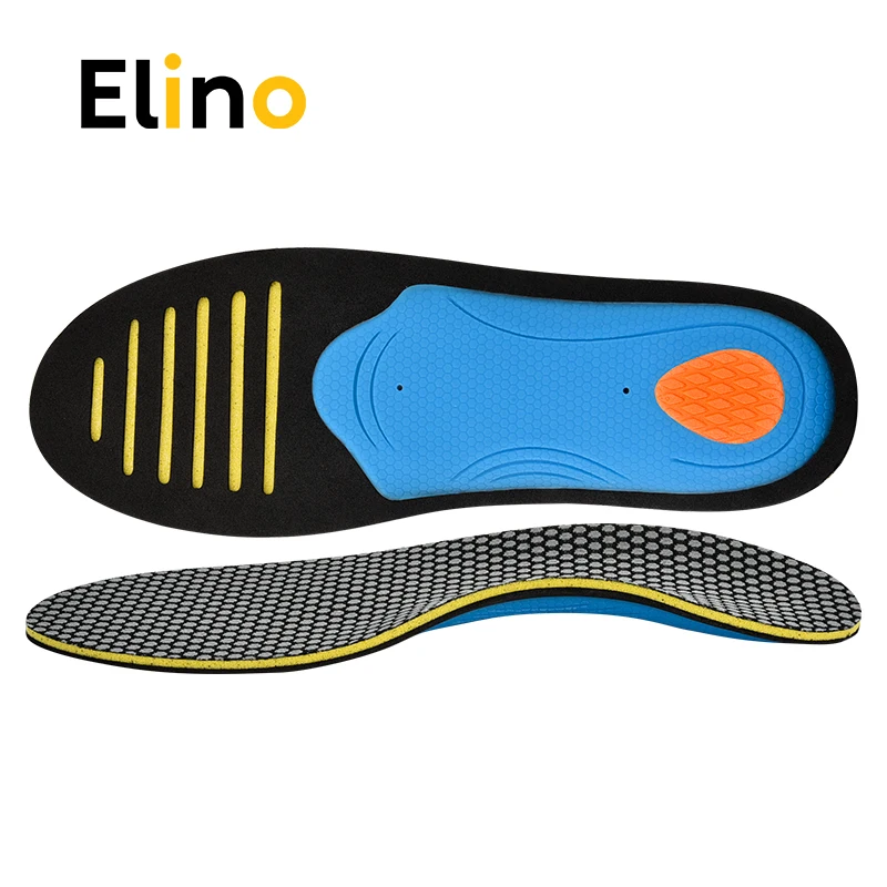 

Elino Orthopetic Insoles EVA Shock Absorption Sport Shoe Pads Arch Support for Flat Feet Feet Orthotic Cushion for Men Women