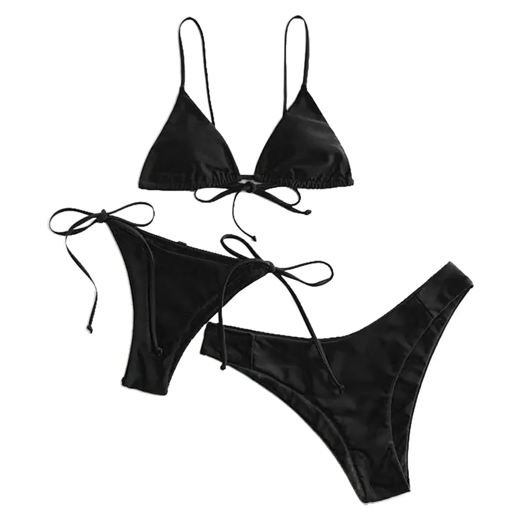 Сексуальный комплект бикини новый женский сплошной купальный костюм летняя