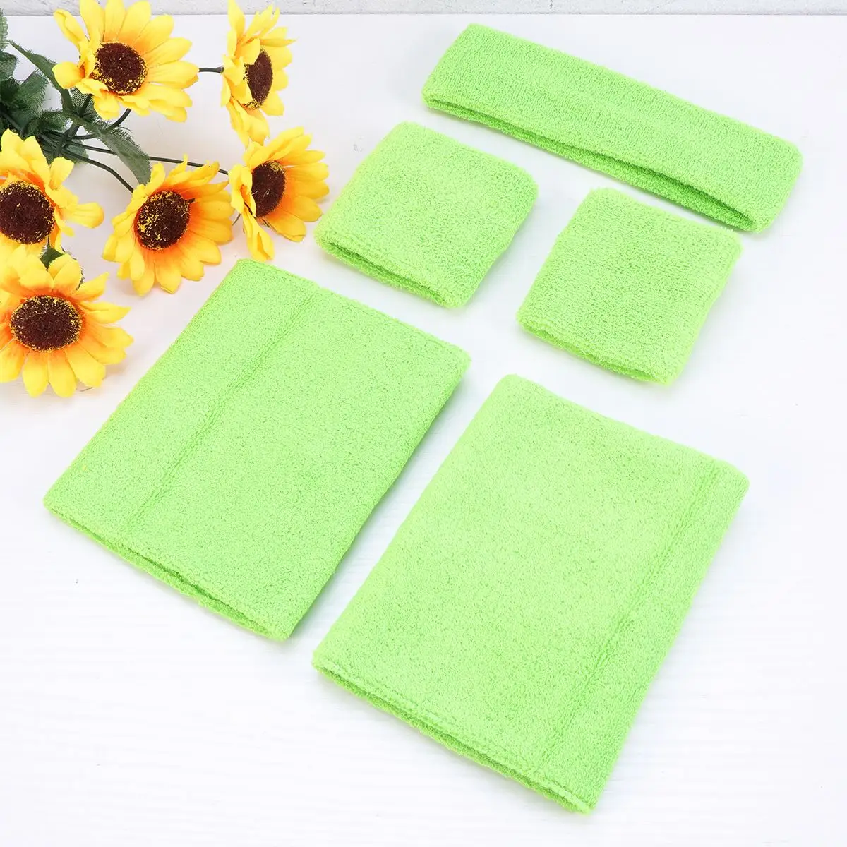 5 шт. набор эластичных спортивных повязок на голову налокотники для мужчин и