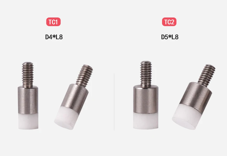 M2.5 Thread Ceramics Flat Plane Contact Pointed Indicator Probe for Digital or Dial Indicators Height Gauge red and white | Инструменты