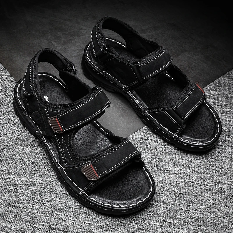 

Sports Sandals Men Men Summer Sandals Outdoor Leather Mens Gladiator Geta Sandles 39 S 2018 Slip On Sandal Shoes Rubber Male