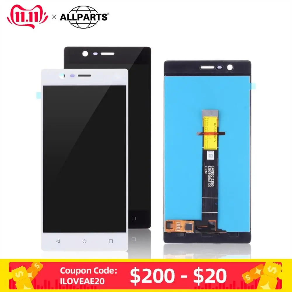 Дисплей для NOKIA 3 TA 1020 1028 1032 103 LCD в сборе с тачскрином Оригинал 5.0&quot Черно