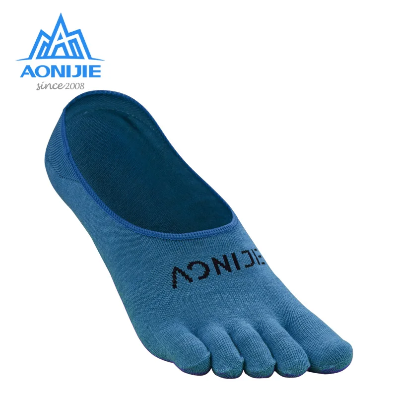 

AONIJIE E4803 One Pair Sports Invisible Five toes Socks Antiskid Low-cut Liners Socks For Barefoot Running Shoes Marathon