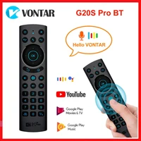 2 4g wireless voice backlit bt air mouse g20s pro bt gyroscope ir learning remote control for android 11 0 10 tv box am6b plus
