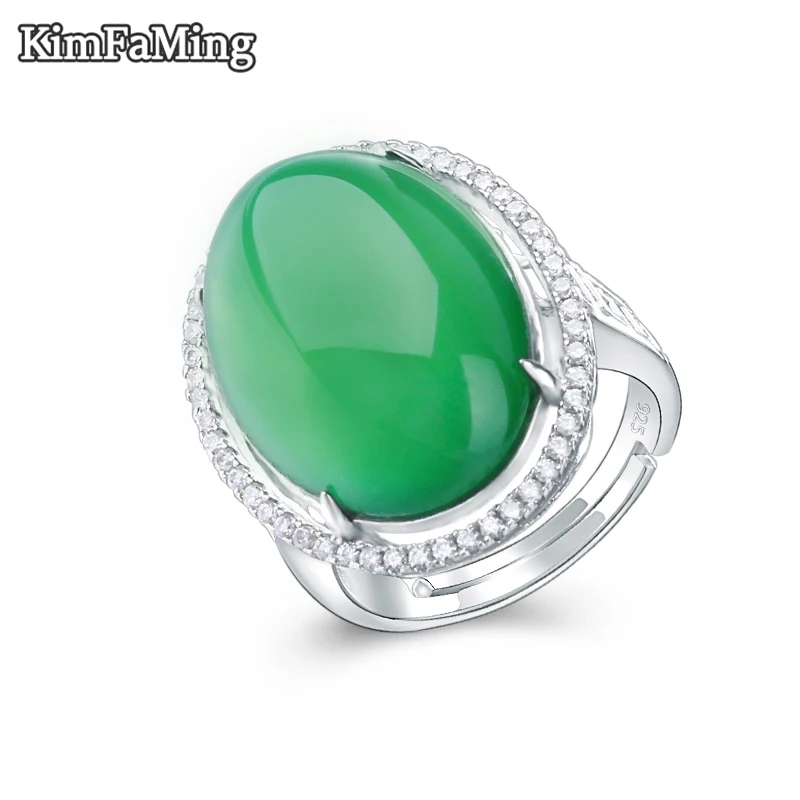 

Кольца мужские из серебра, с большим камнем, халцедоном, OPR159