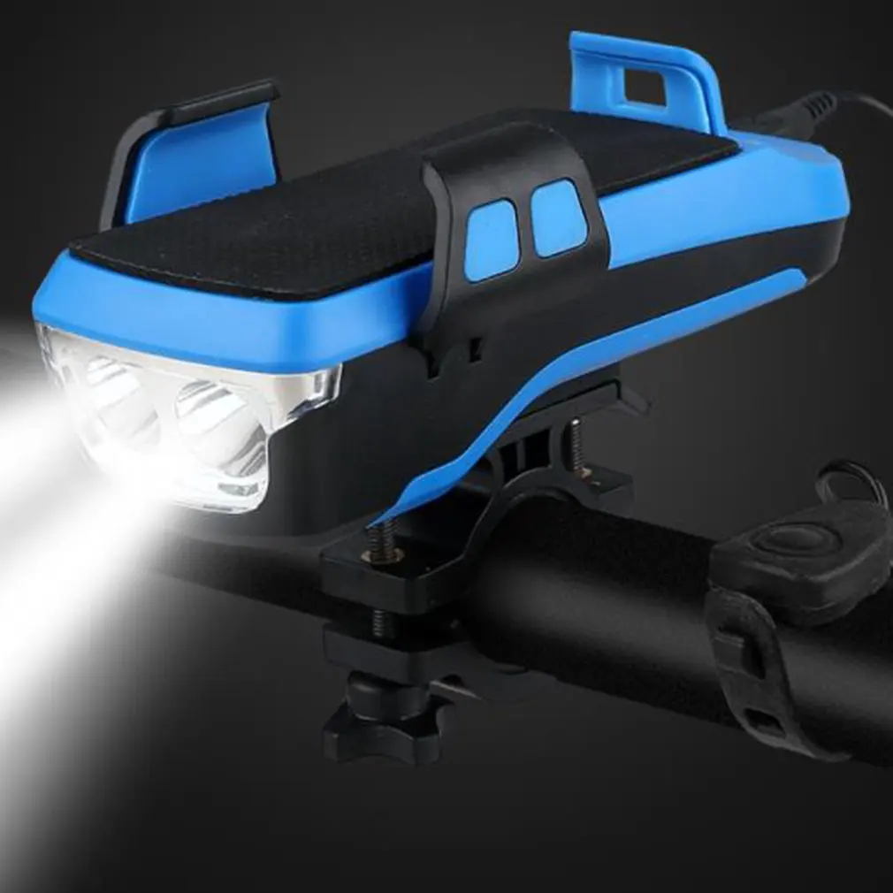 

Bicycle Lamp USB Charging Four-in-one Horn Lamp Holder Bracket Discharging Waterproof USB Rechargeable Bike Light