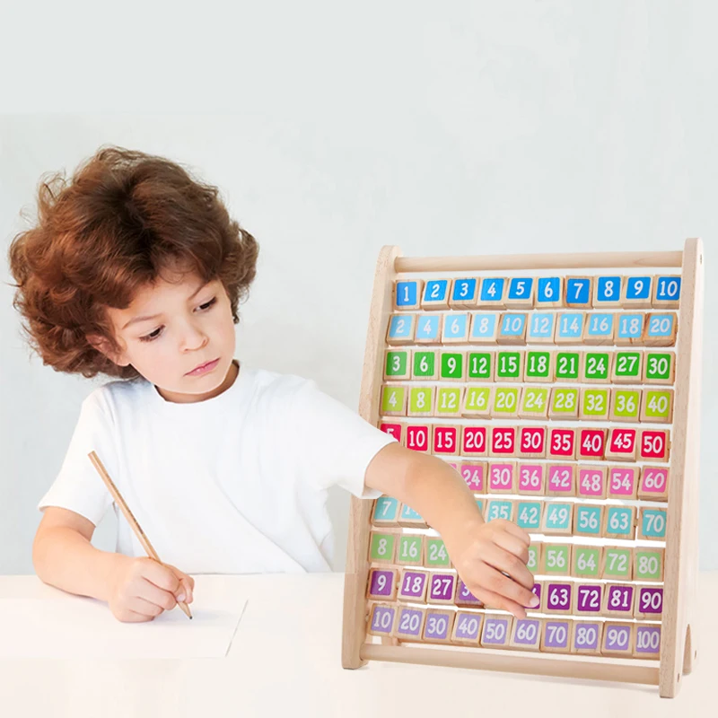 

Деревянные игрушки Монтессори для детей, таблица умножения, арифметические учебные пособия, математические Детские Игрушки для раннего ра...