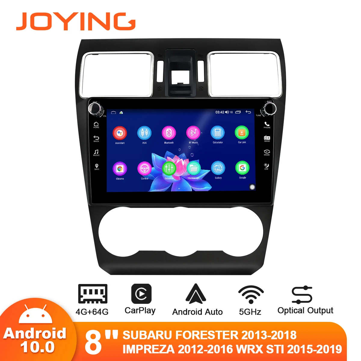 

8” Car Radio For Subaru Forester Impreza WRX STi 2013-2018 Multimedia Player Navigation GPS WIFI Android Stereo DVD With button