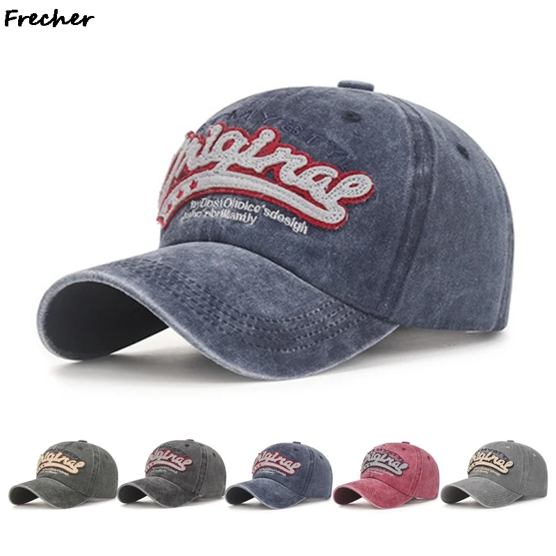 

Модная Мужская бейсболка с потертым буквенным принтом, Спортивная солнцезащитная Кепка для улицы, новинка, Мужская и Женская дорожная Повс...
