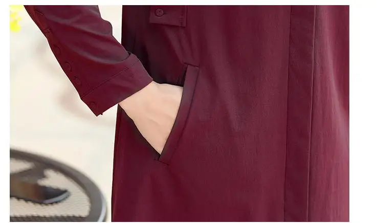 

2021 spring and autumn with New style fashion Long sleeve Women's Windbreaker coat