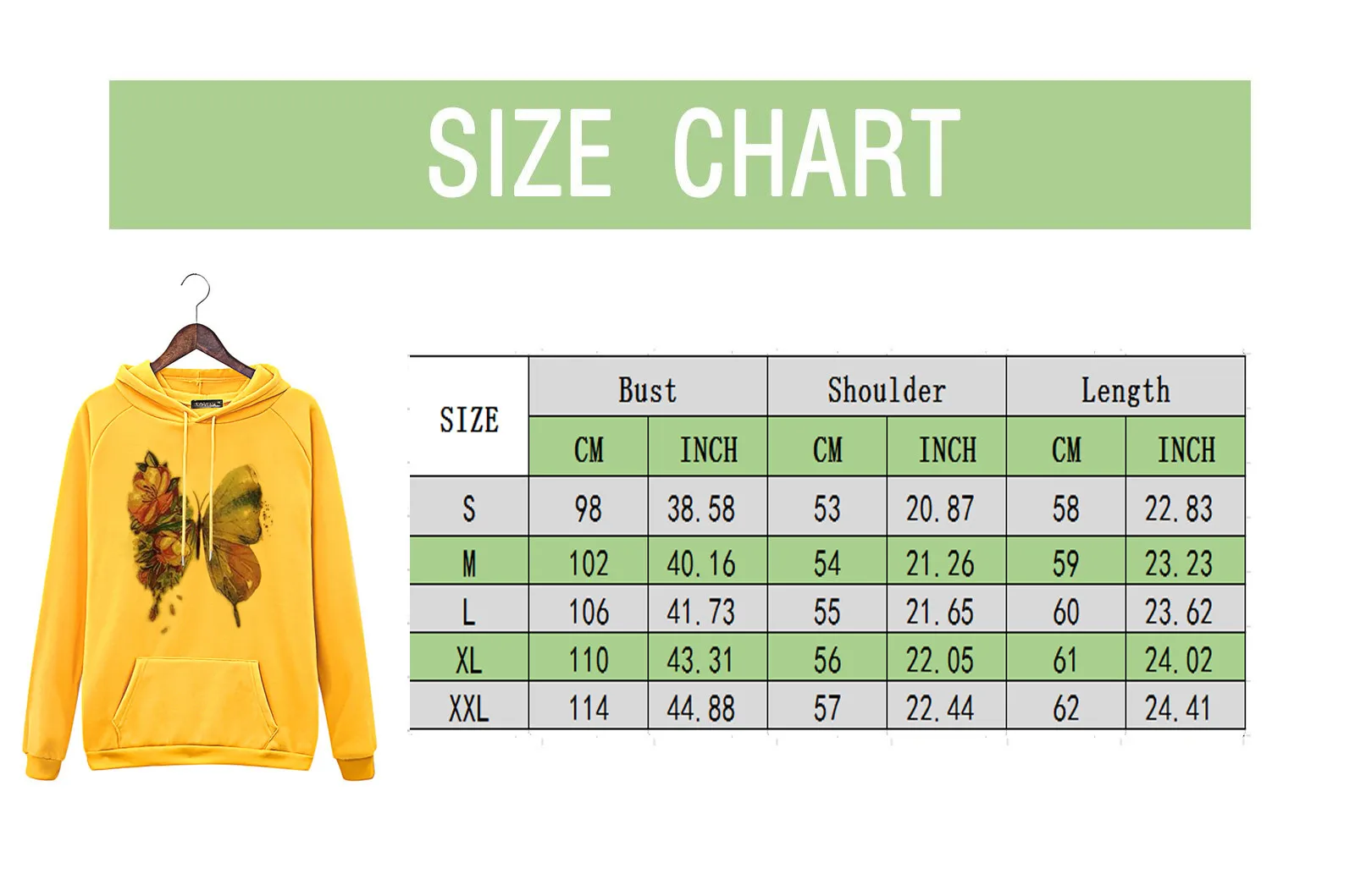 

Streetwear Women Sudaderas Kawaii Hoodie Sweatshirts Butterfly Print Long Sleeve Moletom Feminino Hoodies Female Korean Fashion