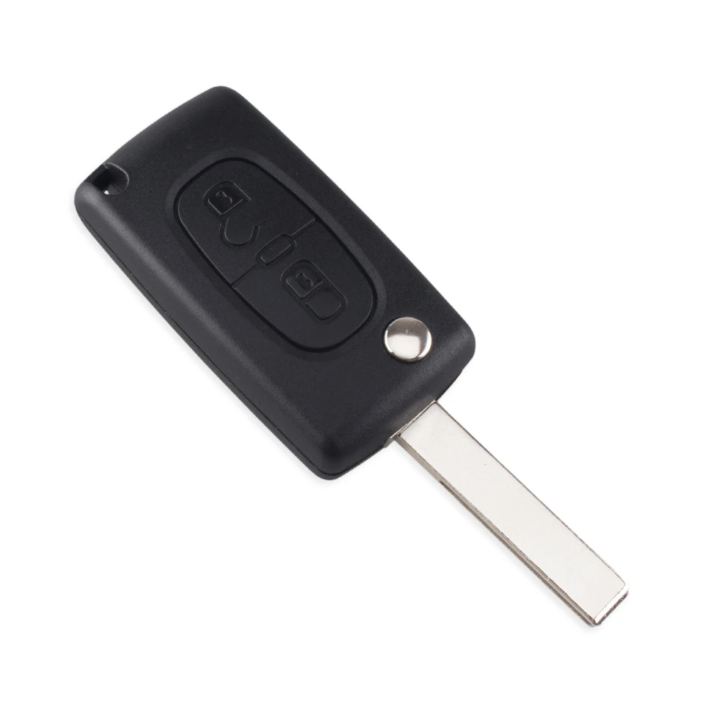 Складной чехол KEYYOU для автомобильного ключа 2 BT пустой Peugeot 107 207 407 307 307S 308 607 807 VA2/HCA