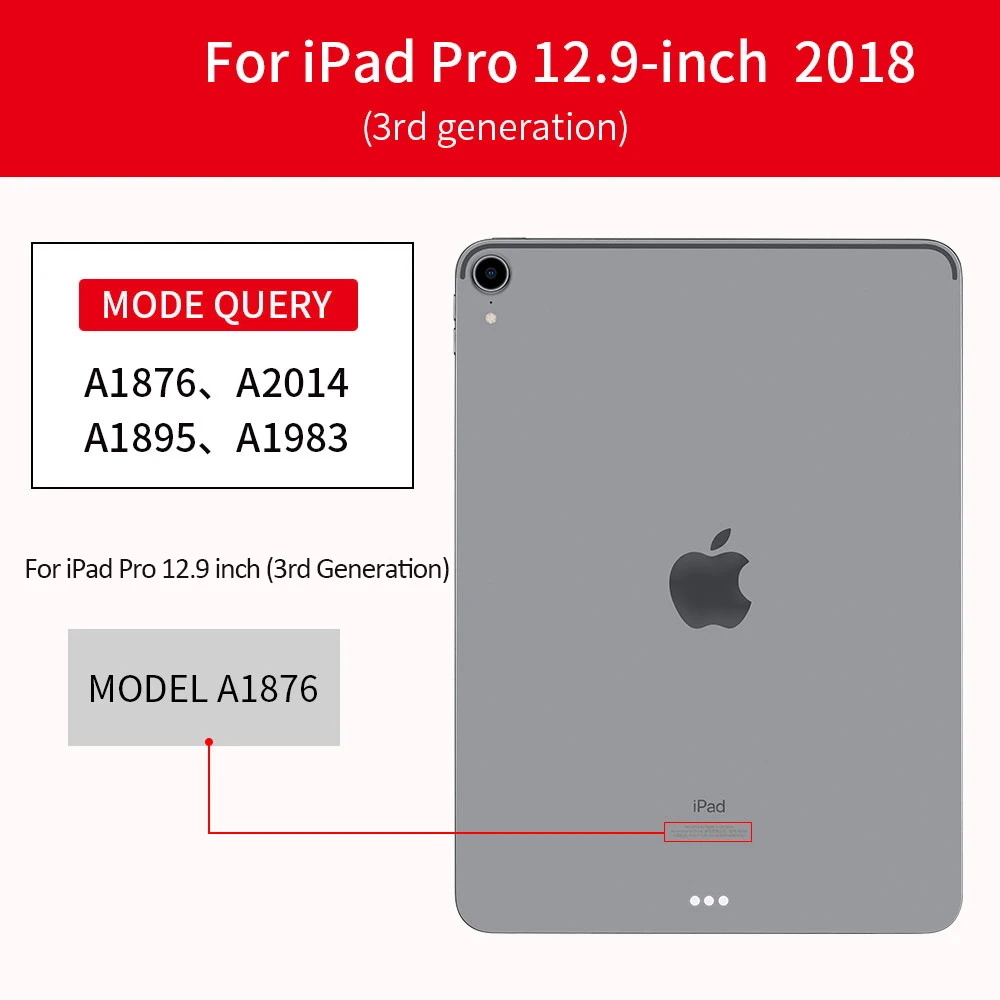 Ультратонкий умный чехол для iPad Pro 12,9, складной чехол-книжка из искусственной кожи s для iPad Pro 12,9 Pro 11 12,9