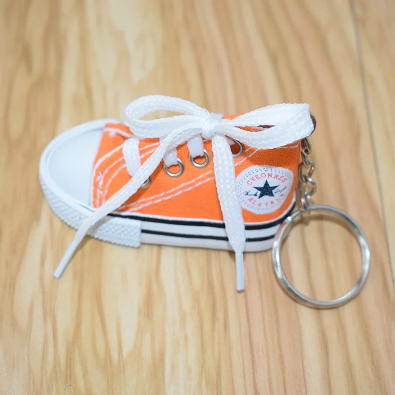 2020 Мини силиконовая парусиновая обувь брелок для ключей женщин и мужчин модная