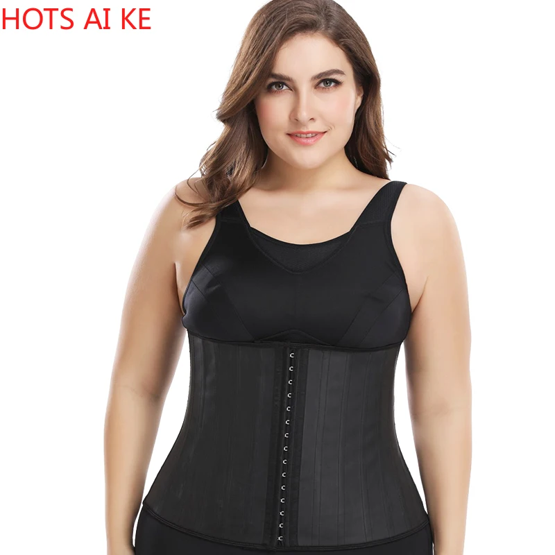 

Latex Waist Trainer 25 Steel Bone Women Binders And Shapers Corset Modeling Strap Body Shaper Colombian Girdles Slimming Belt