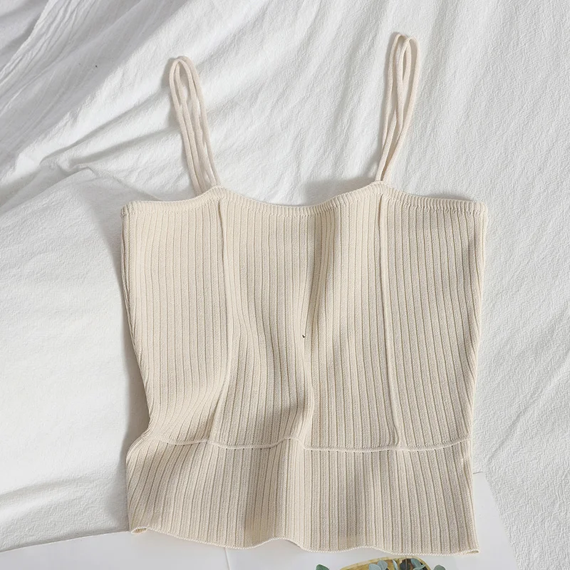 

Универсальная эластичная майка Топ блузка, женская одежда укороченные летние топы футболки до талии футболки Femme Корсет тонкие резервуары-...