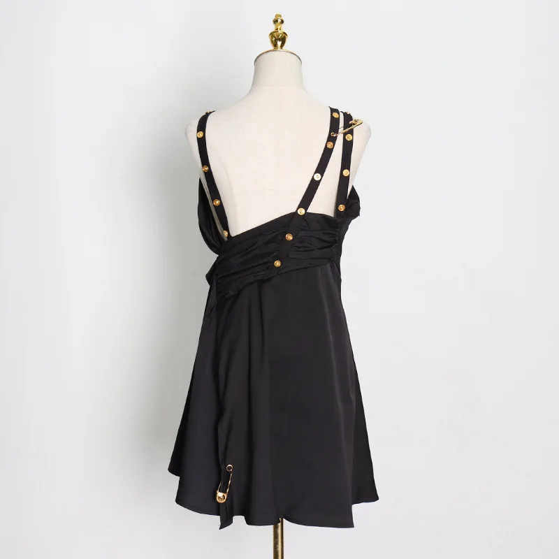 

KPOP TWICE IU Seo Yea Ji Black Summer fashion waist slim strapless dress women Nightclub party sexy wild backless sling dresses