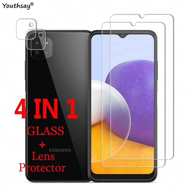 

For Samsung Galaxy A22 Glass Tempered Glass for Samsung A22 A32 A52 A72 A12 A21S A51 A71 Glass Screen Film Protector Galaxy A22