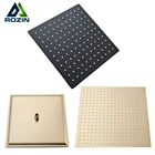 Rozin 81012 дюймовая Душевая насадка из нержавеющей стали, чернаяматовая Золотая круглая и квадратная верхняя насадка для душа для ванной комнаты