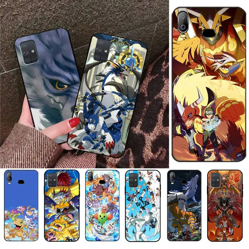 Чехол для телефона Digimon с японским аниме черный мягкий чехол Samsung A10 A20 A30 A40 A50 A70 A80