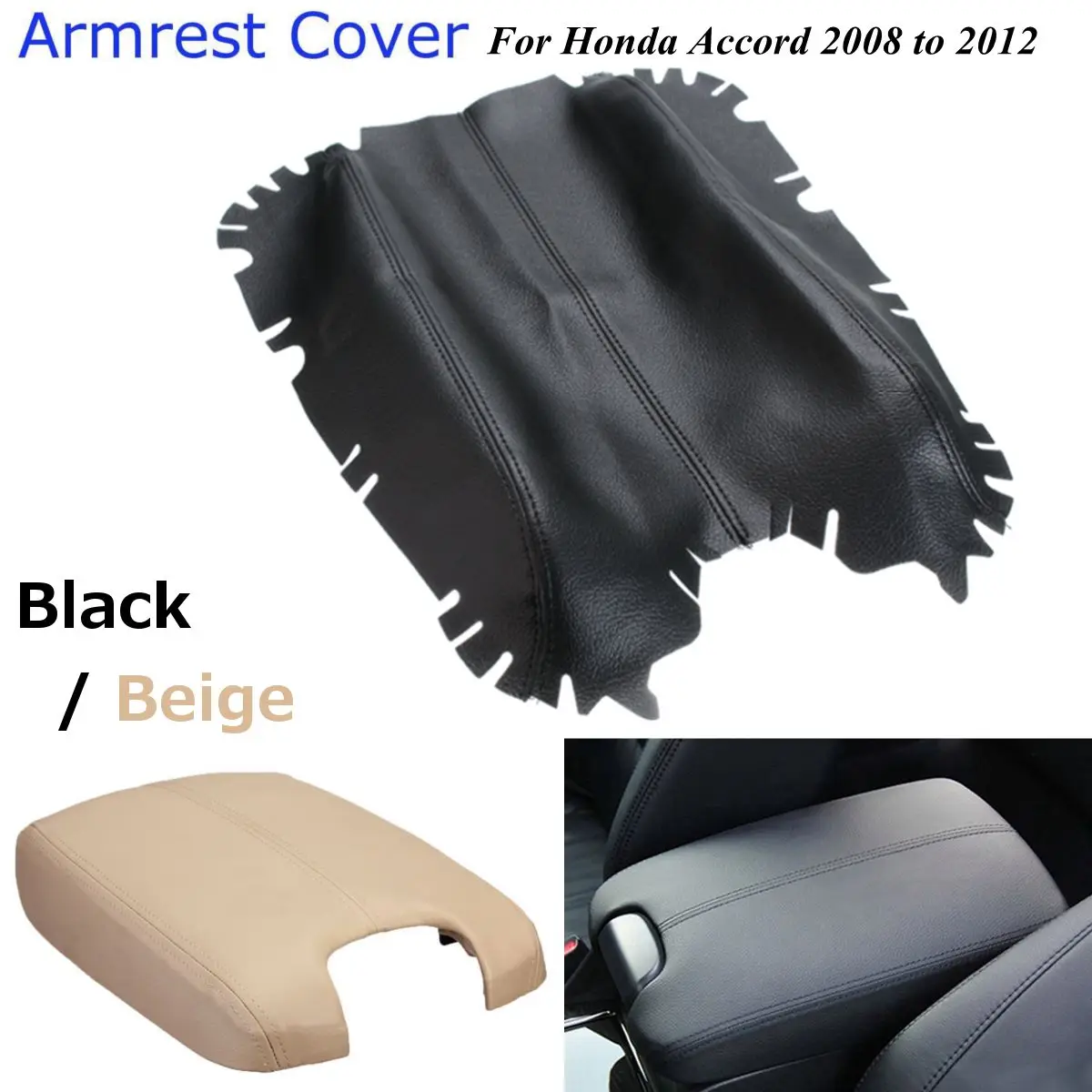 

1 шт., кожаная накладка на подлокотник Honda For Accord 2008 2009 2010 2011 2012